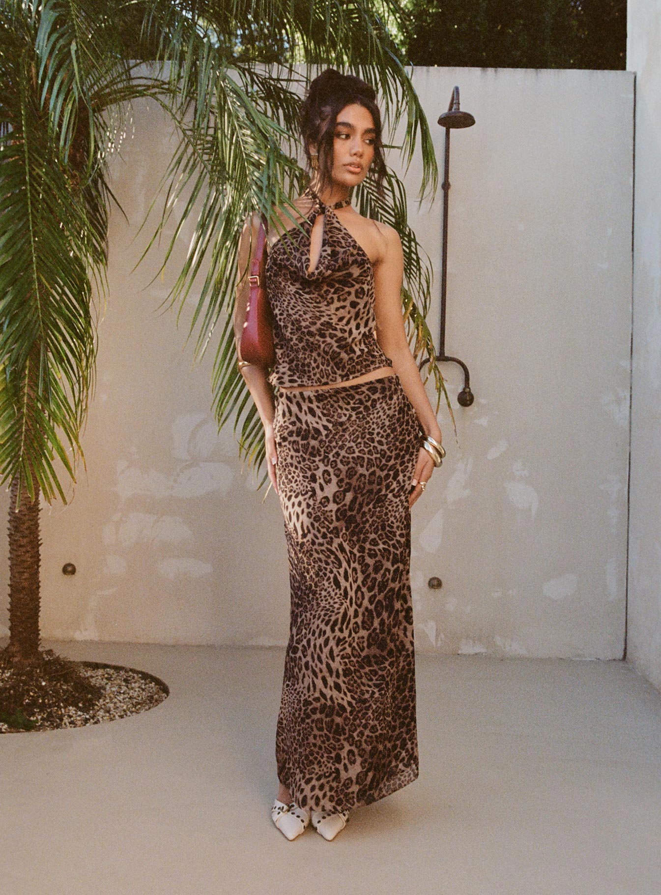Falda Maxi Leopardo - Velnora