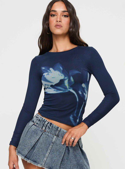 Top Iria Azul Marino Velnora