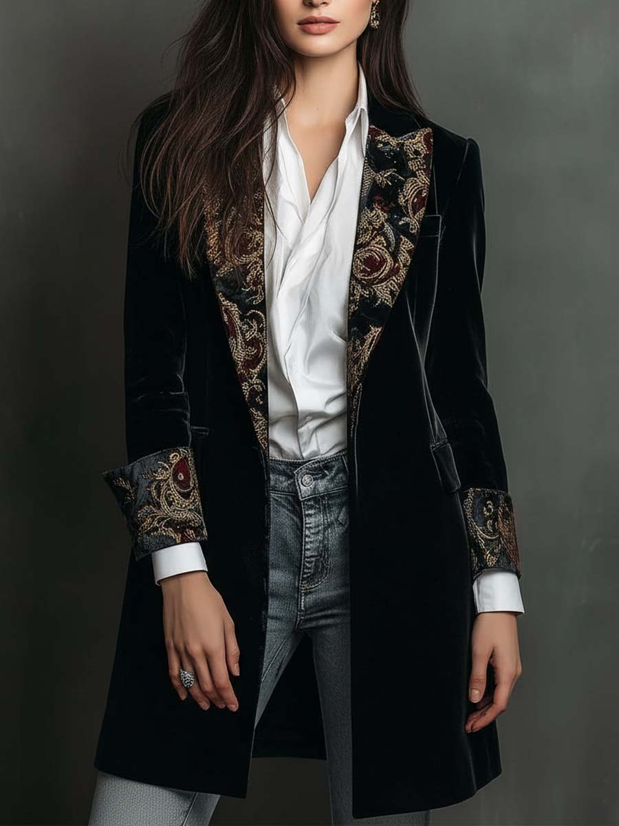Blazer Barroco Vittoria - Negro