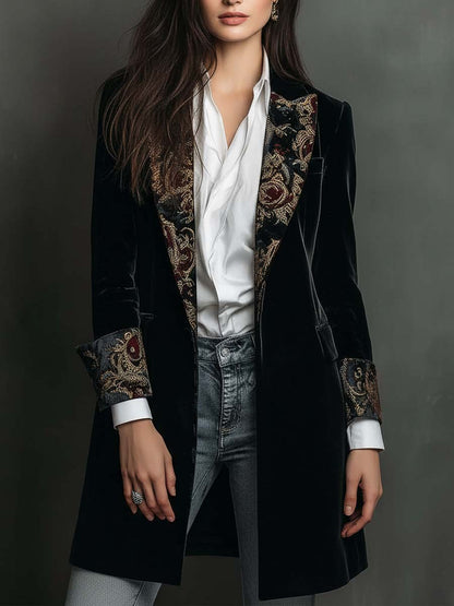 Blazer Barroco Vittoria - Negro