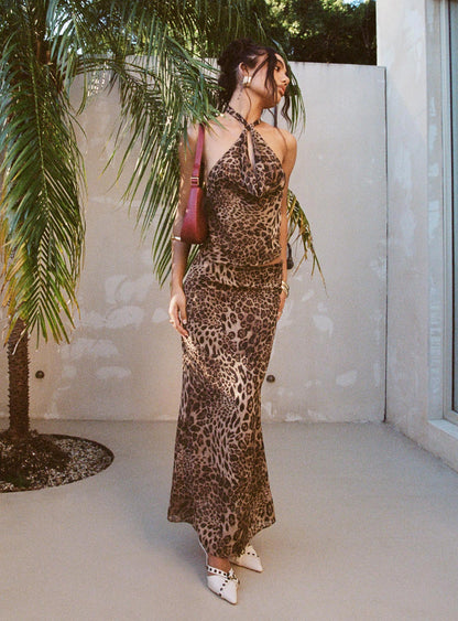 Falda Maxi Leopardo - Velnora