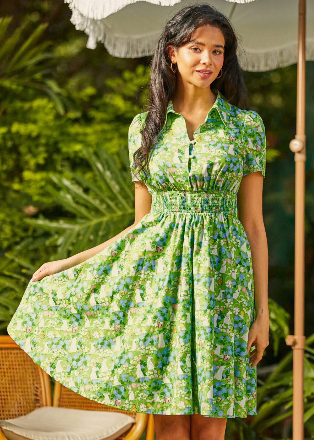 Vestido Evasé Poder de Giro