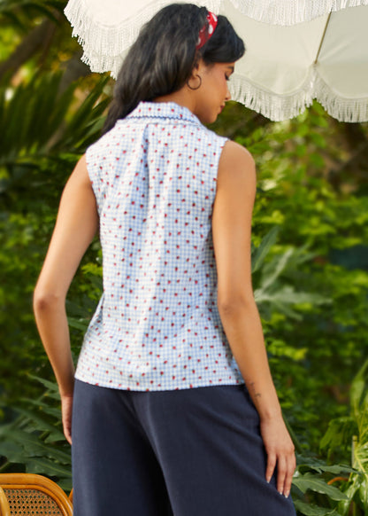 Blusa Rock con Ribete Ondulado