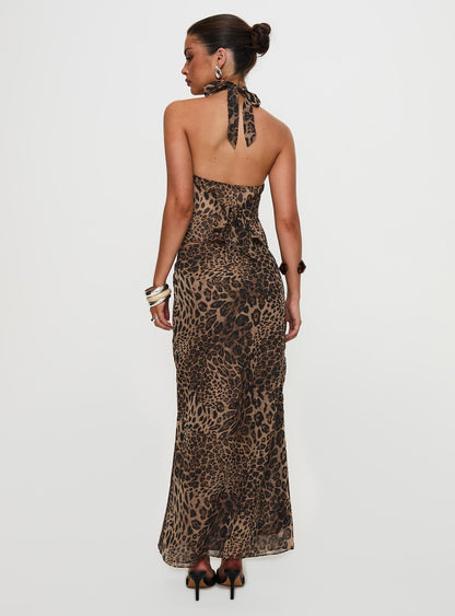 Falda Maxi Leopardo - Velnora