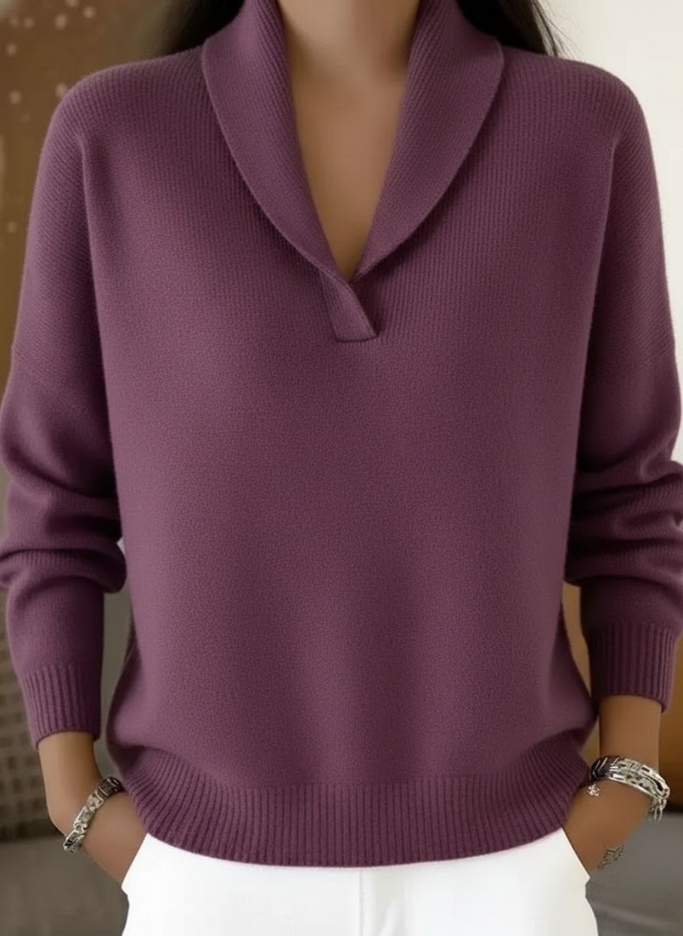 Elise | Jersey de Cuello V