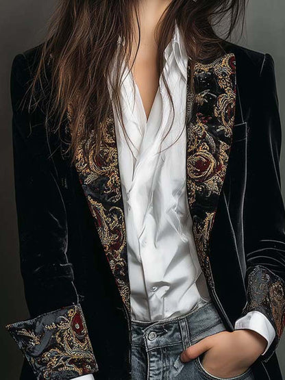 Blazer Barroco Vittoria - Negro