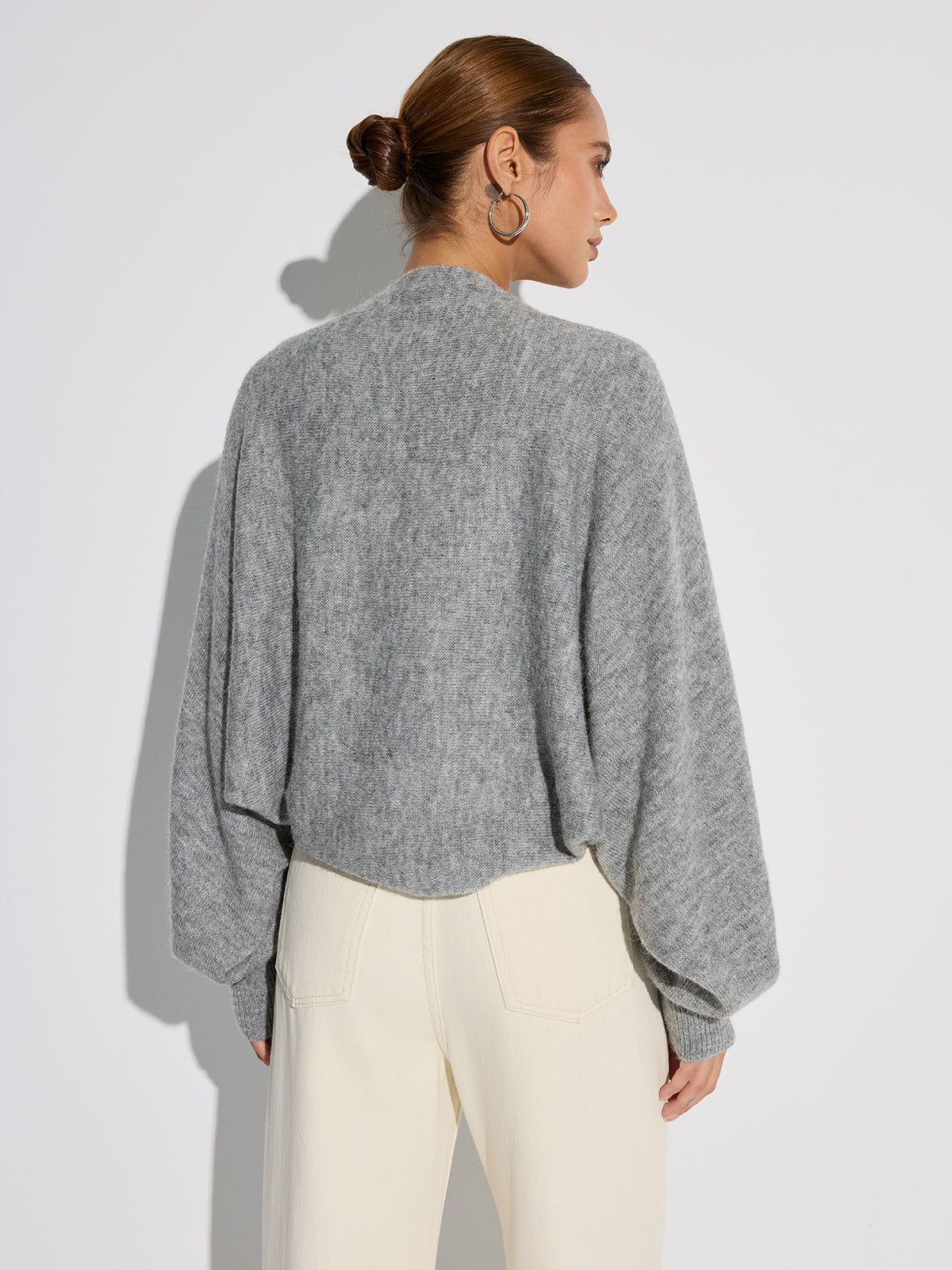 Cárdigan Oversize Alma gris claro - imagen 3