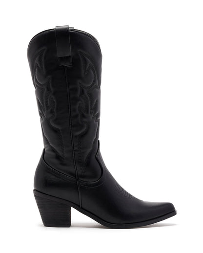 Botines Nara Cowboy Negros Velnora