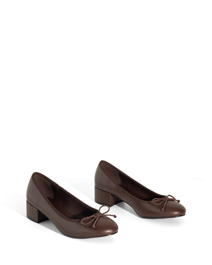 Tacones Lía Chocolate - Velnora - imagen 3