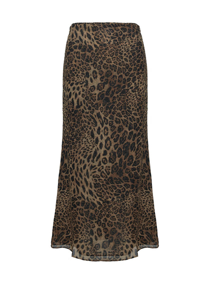 Falda Maxi Leopardo - Velnora