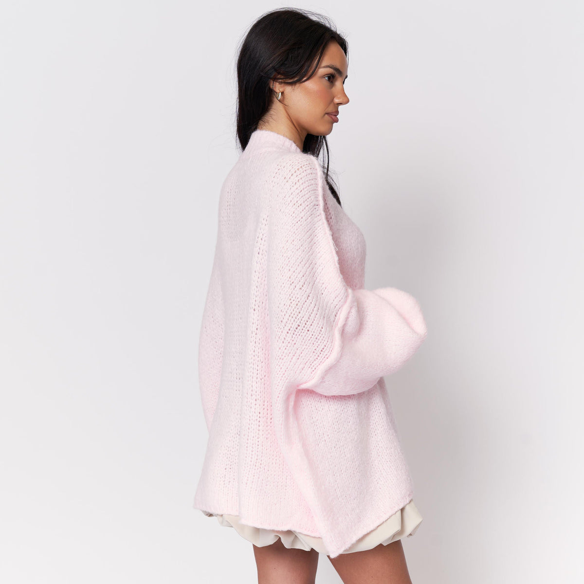 Cárdigan Oversize Amalia - Rosa blush
