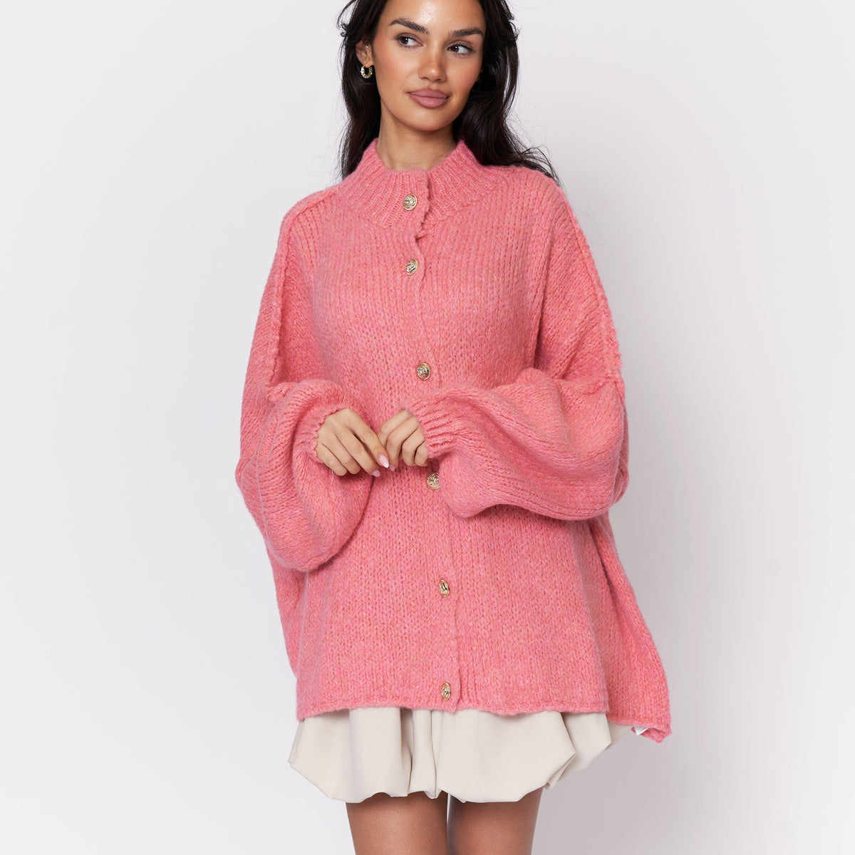 Cárdigan Oversize Amalia - Rosa