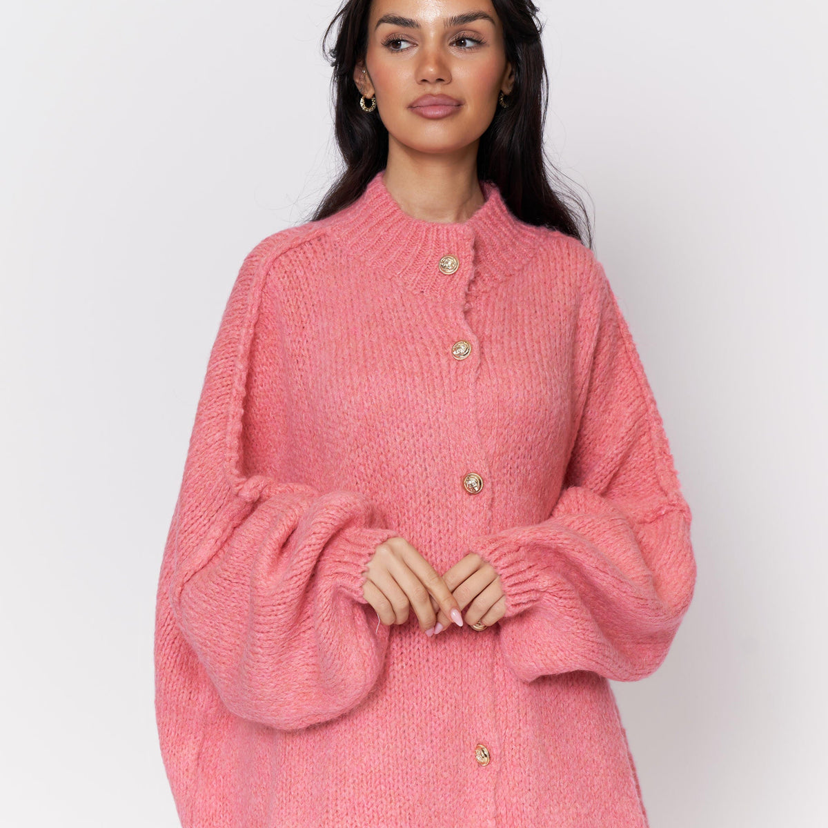Cárdigan Oversize Amalia - Rosa