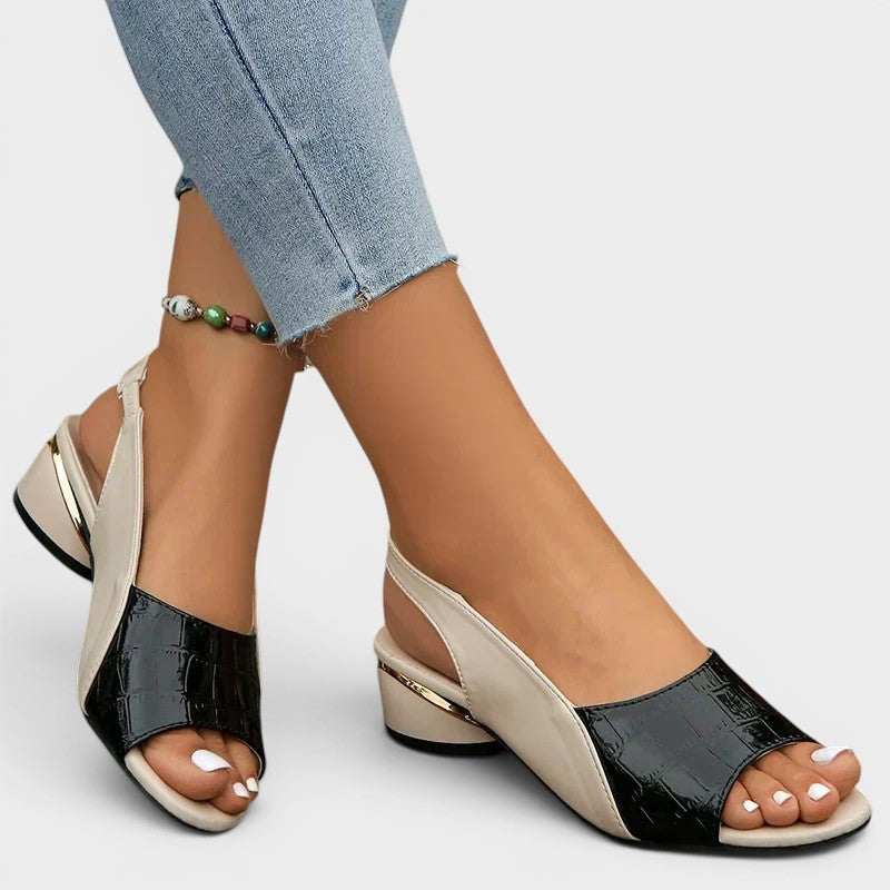 Clara™ | Sandalias de tacón bajo