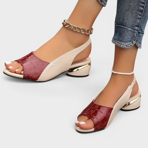 Clara™ | Sandalias de tacón bajo