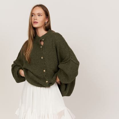 Cárdigan Oversize Amalia - Caqui