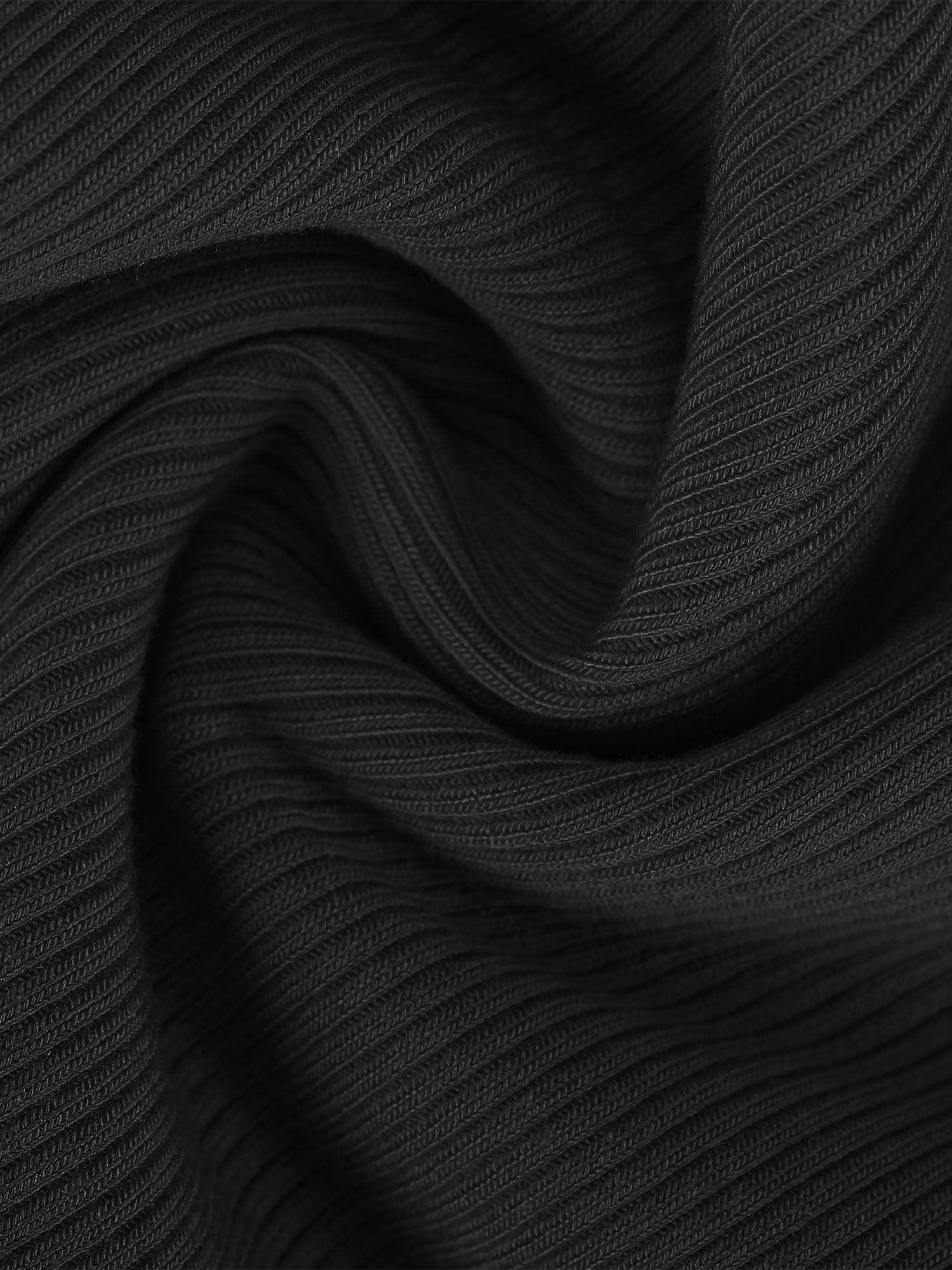 Detalle del tejido de modal negro