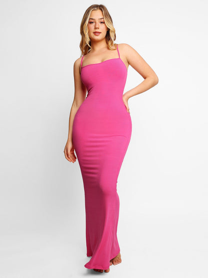 Vestido Moldeador Selene maxi rosa
